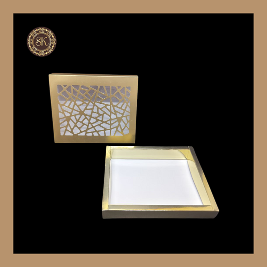 12 Cavity Laser Box | Golden Cavity Box | Chocolate Box | Gift Box - (Only Box) Sweetkraft | Baking supplies