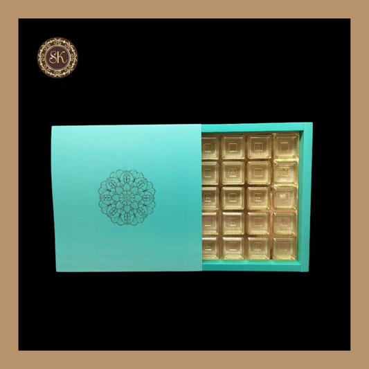 25 Cavity Pastel Box | Golden Cavity Box | Chocolate Box | Gift Box - (With Cavity & Lid Cover) Sweetkraft | Baking supplies