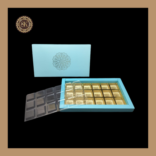 18 Cavity Pastel Box | Golden Cavity Box | Chocolate Box | Gift Box - (With Cavity & Lid Cover) Sweetkraft | Baking supplies