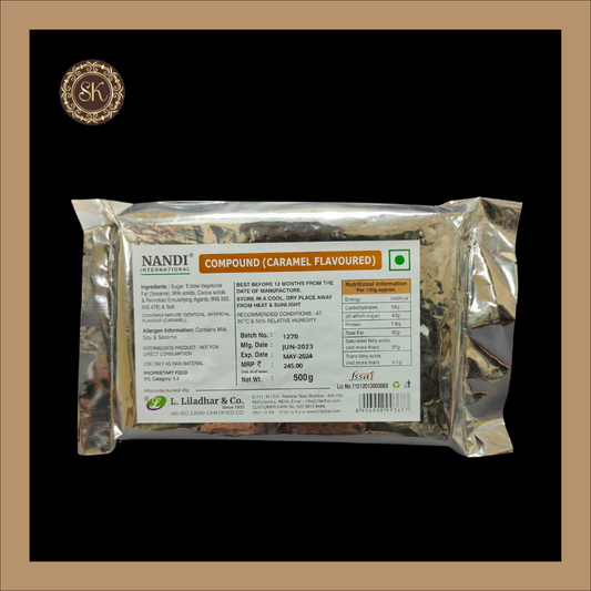 Caramel Flavoured Compound 500gms - Nandi Brand Sweetkraft | Baking supplies