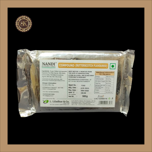 Butterscotch Flavoured Compound 500gms - Nandi Brand Sweetkraft | Baking supplies