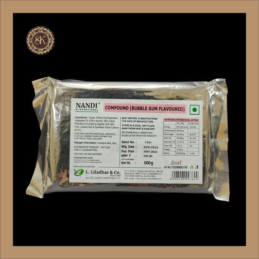 Bubblegum Flavoured Compound 500gms - Nandi brand Sweetkraft | Baking supplies