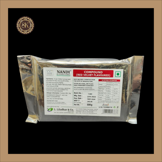 Red Velet Flavoured Compound 500gms - Nandi Brand Sweetkraft | Baking supplies