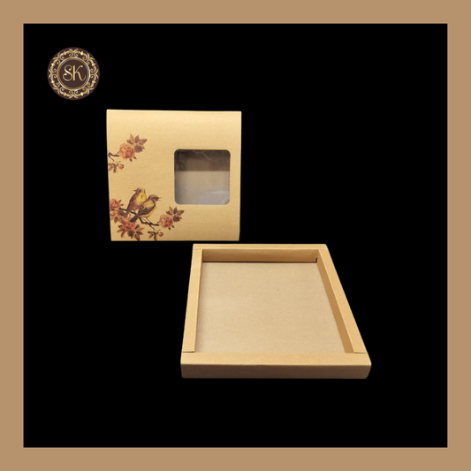 16 Eco-Nature Cavity Box | Golden Cavity Box | Chocolate Box | Gift Box - (Only Box) Sweetkraft | Baking supplies