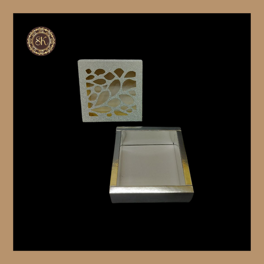 Mithai Box | Paper Box 10078 | Sweet Box | Silver Mithai Box | Browni Box | Cookies Gift Box Sweetkraft | Baking supplies