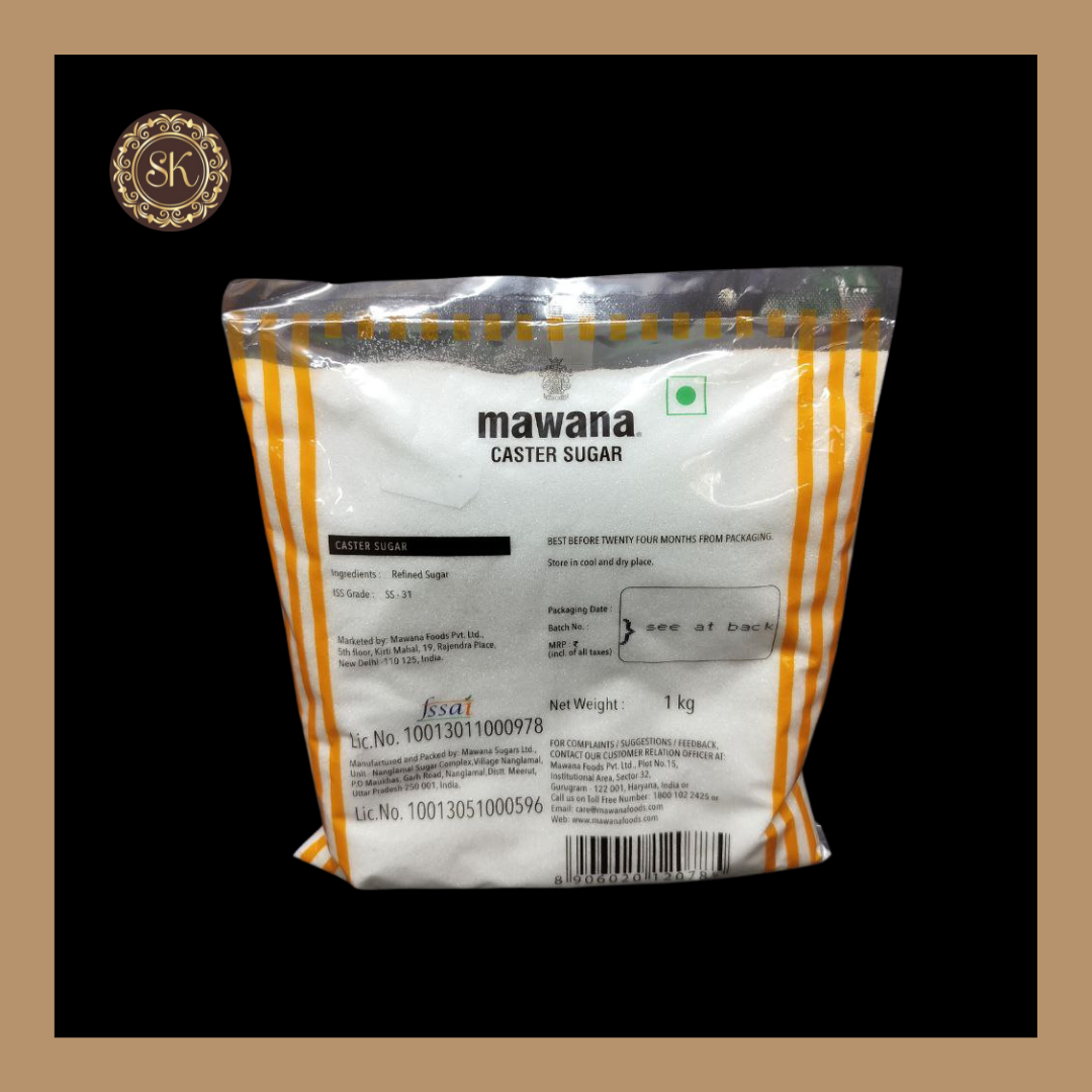 Caster Sugar | Mawana - 1kg Sweetkraft | Baking supplies