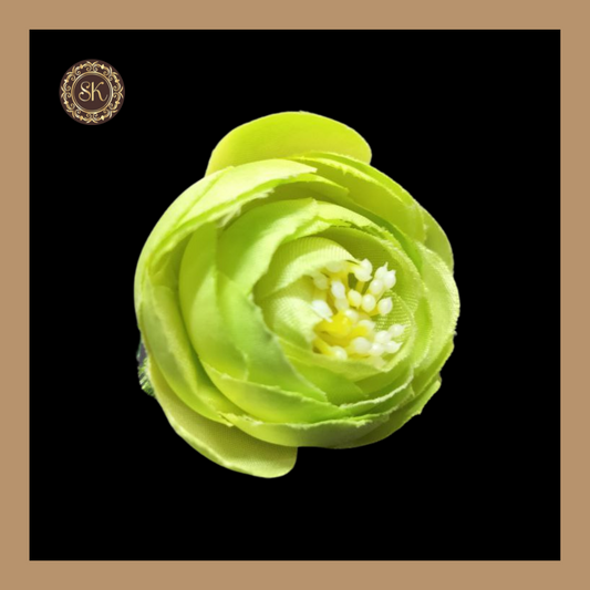 Peony Flower | Pista Green Artificial Flower For Cake Decoration | Pack of 10 pcs Sweetkraft | Baking supplies