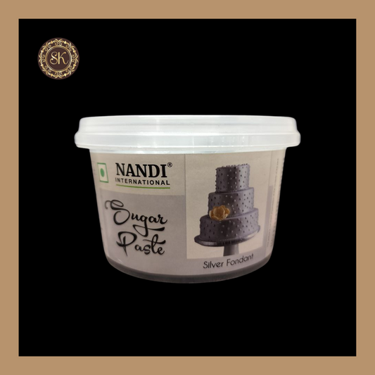 Silver Fondant | Sugar Paste | Nandi - 250gms Sweetkraft | Baking supplies