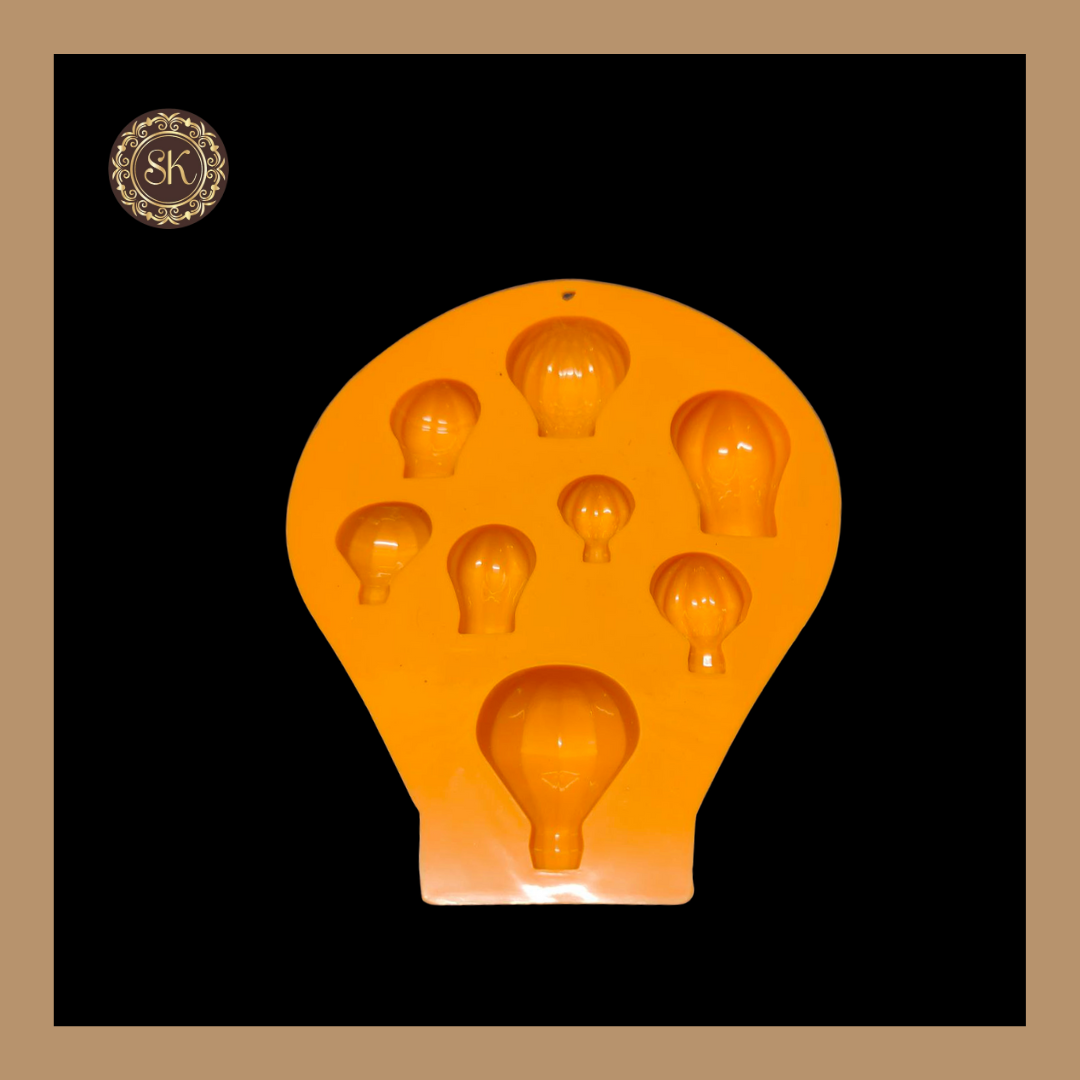 Silicone Parachute Mould | Orange Silicone Mould | Multi Designe | Pack Of 1pc Sweetkraft | Baking supplies
