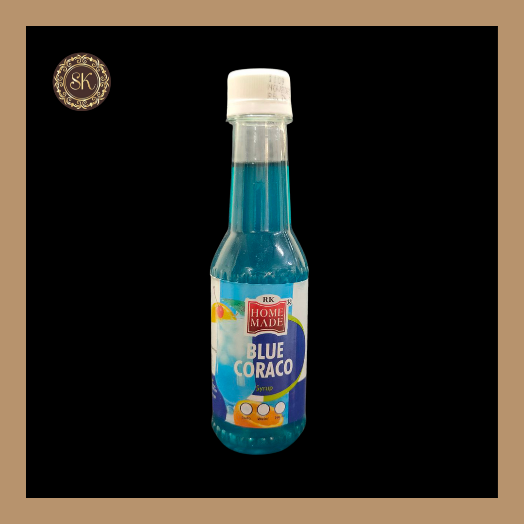 Home Made | Blue Coraco Syrup | RK Home Made Natural Syrup - 200 ml Sweetkraft | Baking supplies