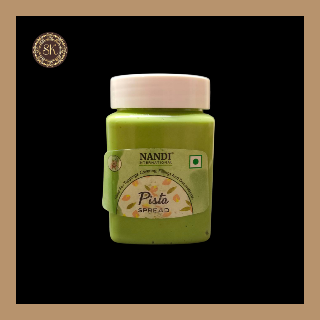 Pista Spread | Toppings | Covering | Fillings | Decorations | Nandi Brand - 200gms Sweetkraft | Baking supplies