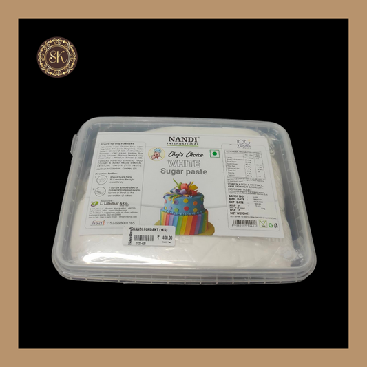 White Fondant | Sugar Paste | Nandi - 1kg Sweetkraft | Baking supplies