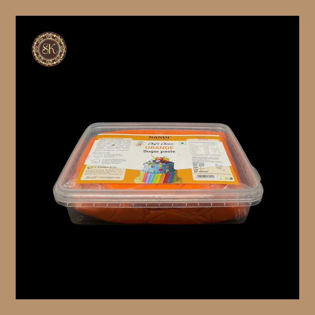 Orange Fondant | Sugar Paste | Nandi - 1kg Sweetkraft | Baking supplies