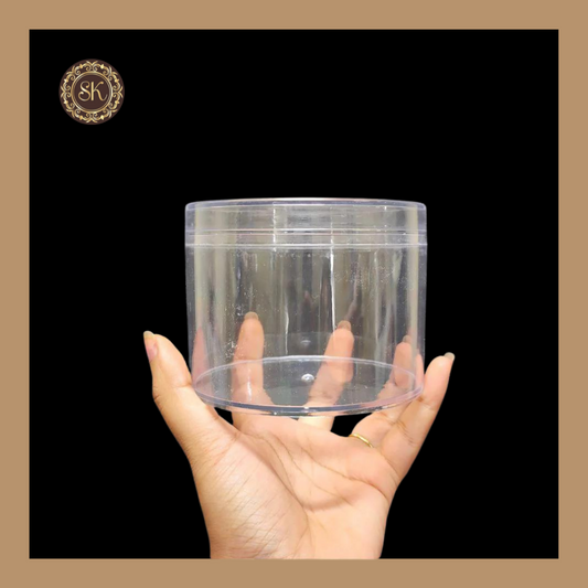 Acrylic Round Cake Tubs | Cake Decor | Transparent Acrylic Dessert Tub With Lid Sweetkraft | Baking supplies