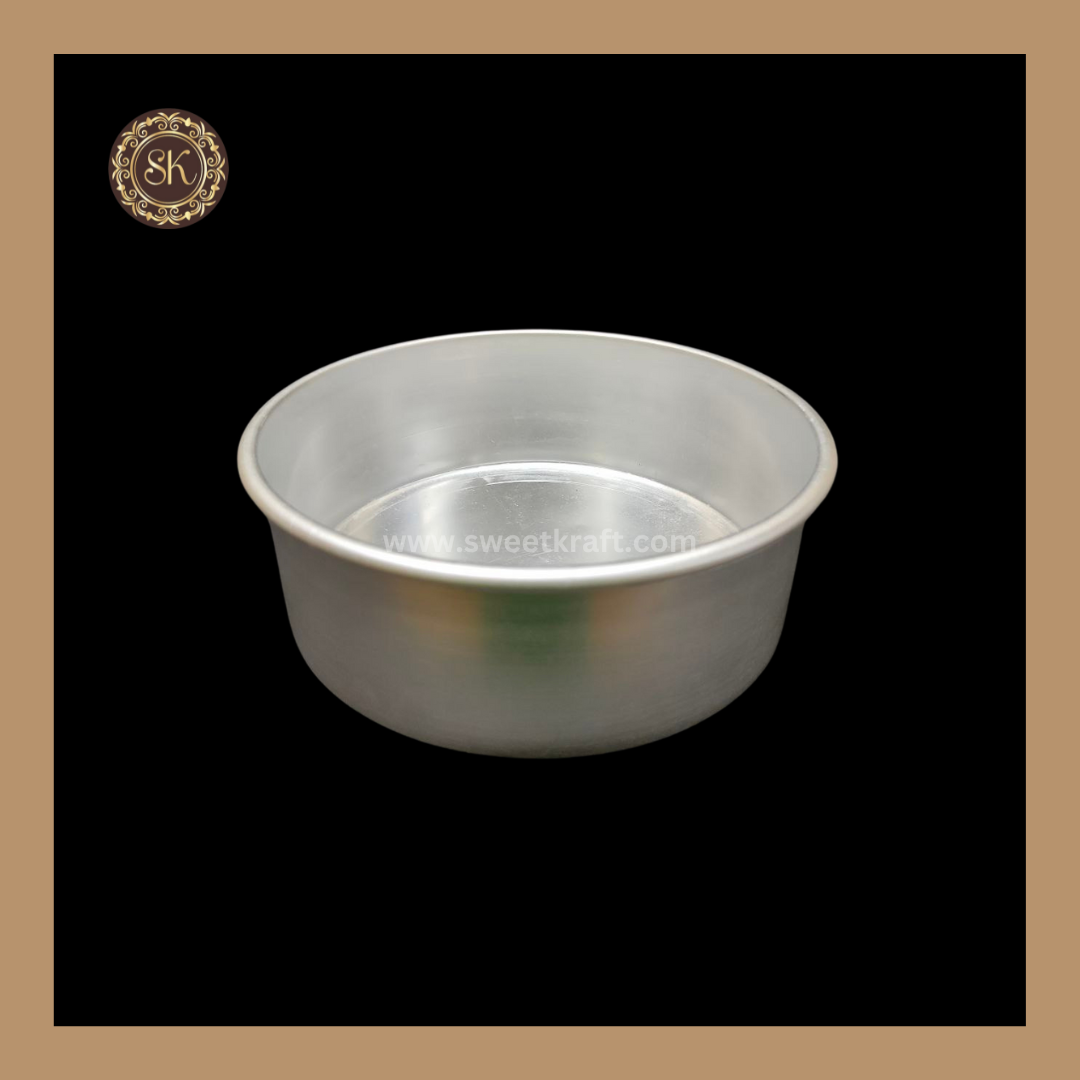 Aluminium Round Cake Tin | Cake Mould - 8"x3"inch Sweetkraft | Baking supplies