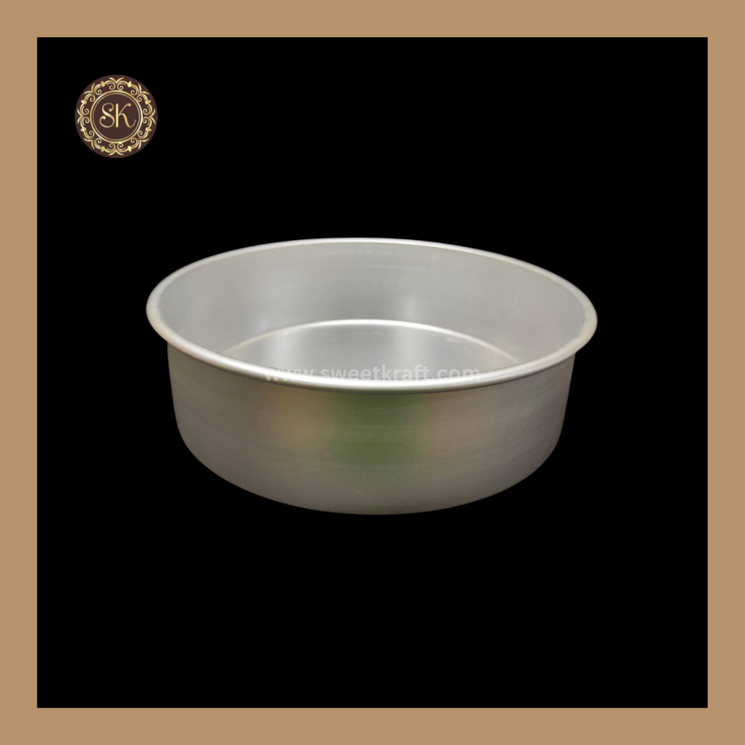 Aluminium Round Cake Tin | Cake Mould - 10"x3"inch Sweetkraft | Baking supplies