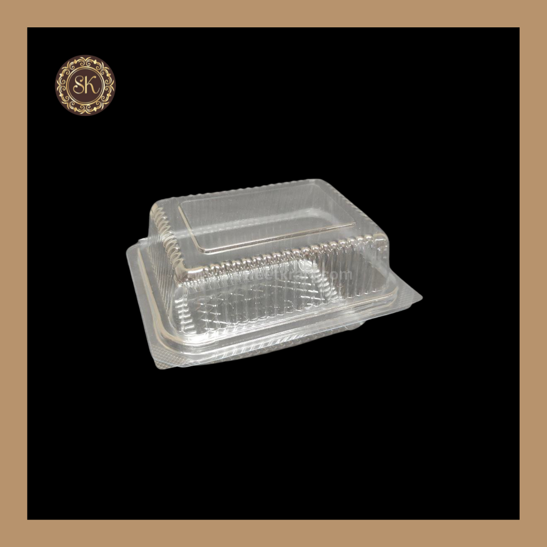 Pastry Box (003-1208) | Transparent Pastry Box | Cake Box | Transparent - Pack of 10 Pieces Sweetkraft | Baking supplies