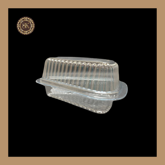 Pastry Box (003-TP01) | Transparent Pastry Box | Pastry Cake Container | Transparent - Pack of 10 Pieces Sweetkraft | Baking supplies