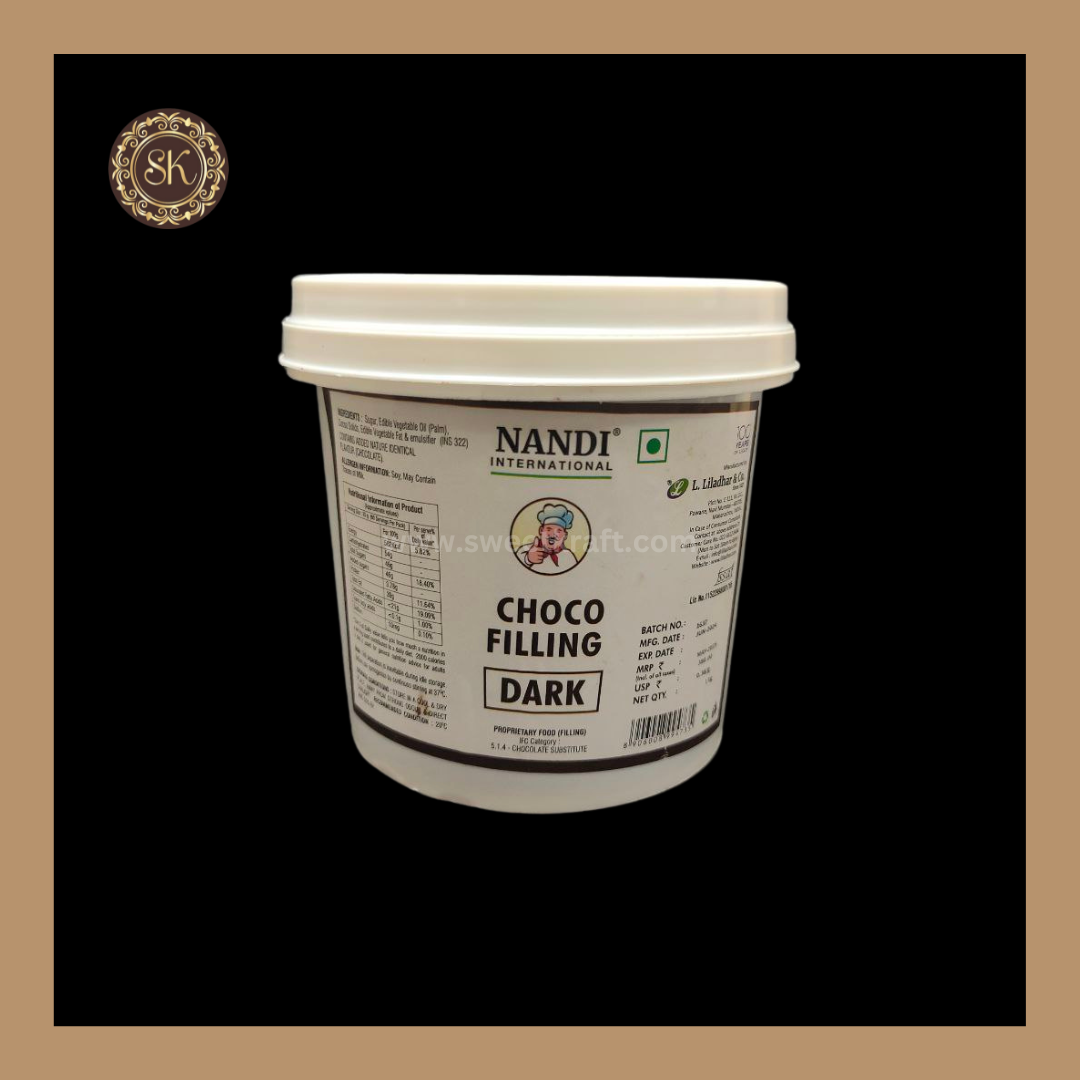 Choco Filling Dark | Nandi - 1kg – Sweetkraft | Baking supplies