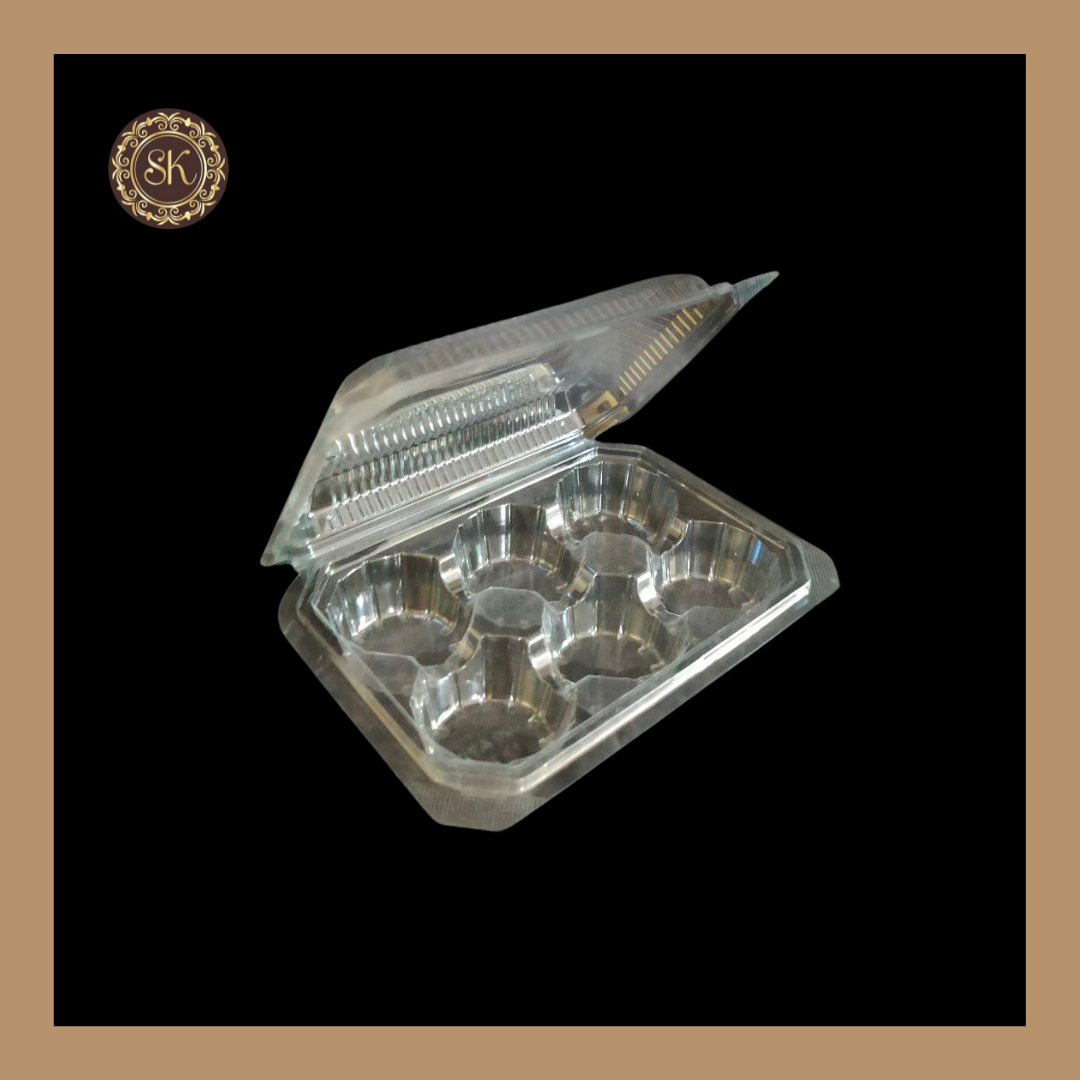 4 Medium Plastic Cupcake Box | Transparent Box | Cupcake Box-003-MF08 Sweetkraft | Baking supplies