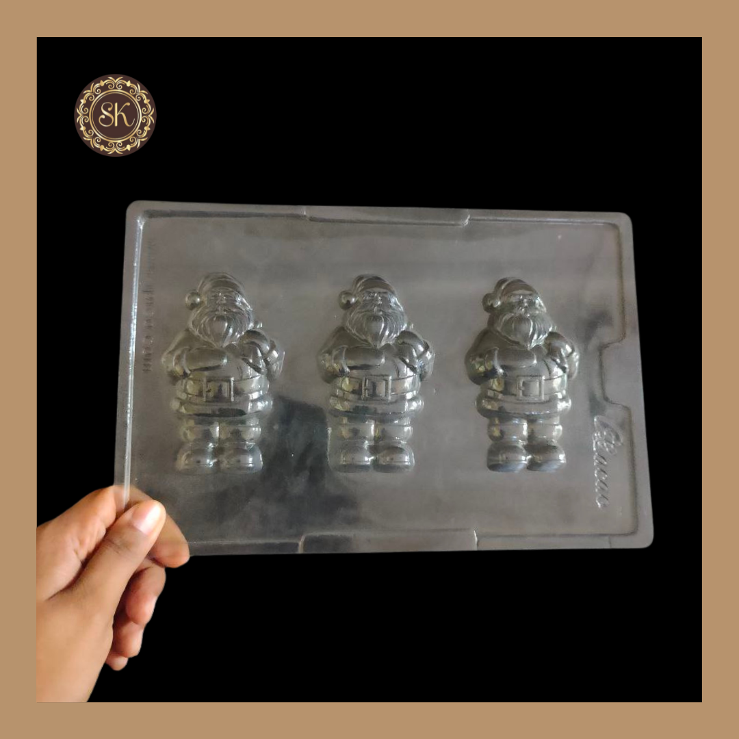 Plastic chocolate mould | Cacao | Santa Mold | Christmas Plastic Mold | Plastic molds  (PM-223) Sweetkraft | Baking supplies