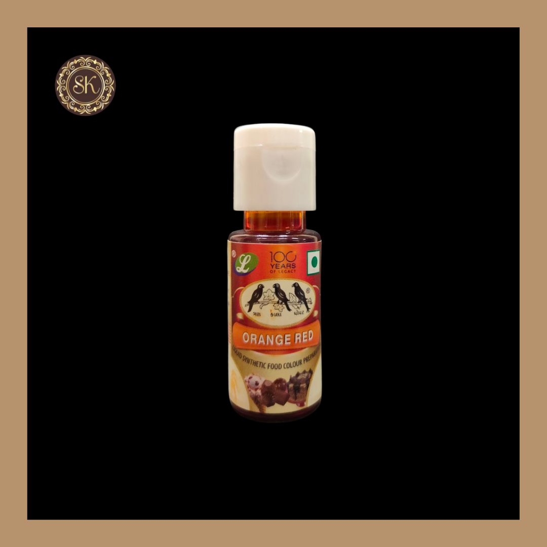 Food Colour | Orange Red | Brand - Nandi (20ml) Sweetkraft | Baking supplies