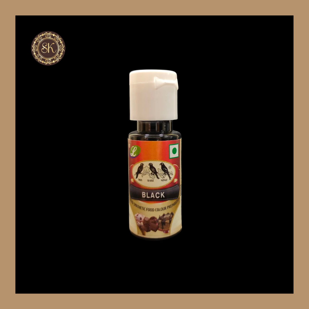 Food Colour | Black | Brand - Nandi (20ml) Sweetkraft | Baking supplies