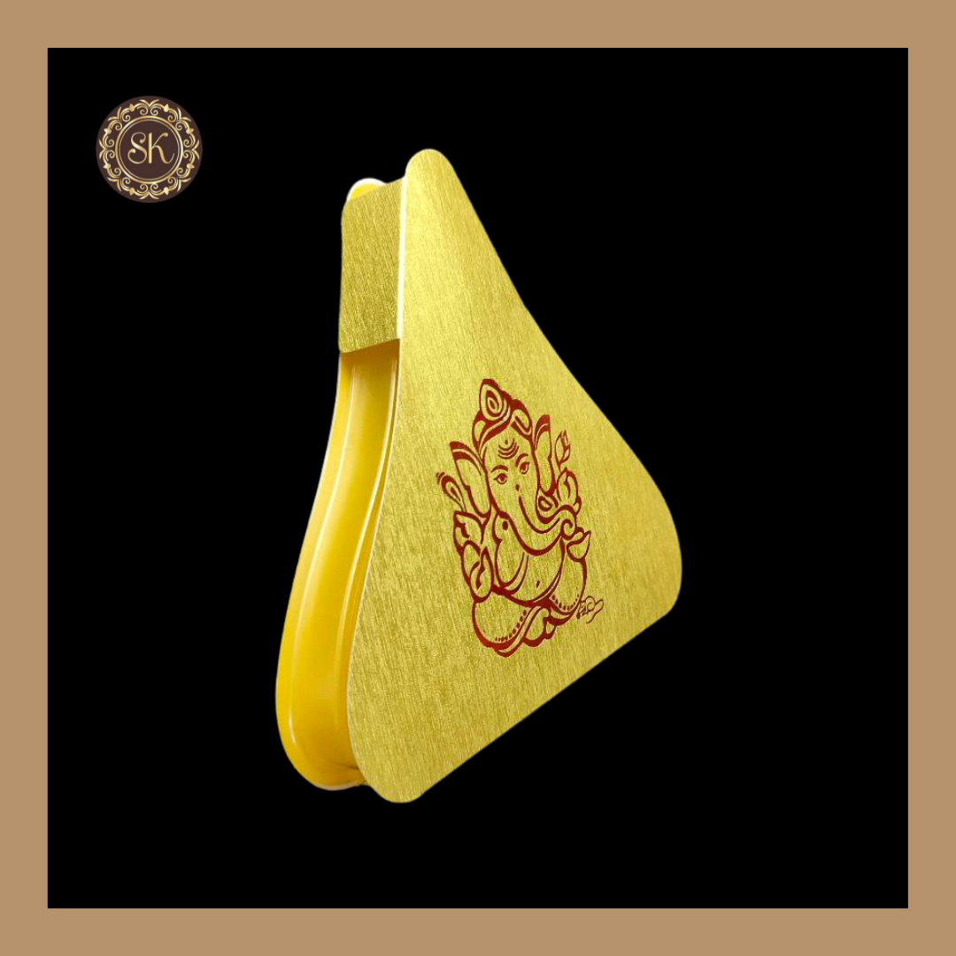 Modak Sweet Box 21 Cavity Gold Modak Box | Modak Shape Box | Modak Box Cavity Tray Wit ...