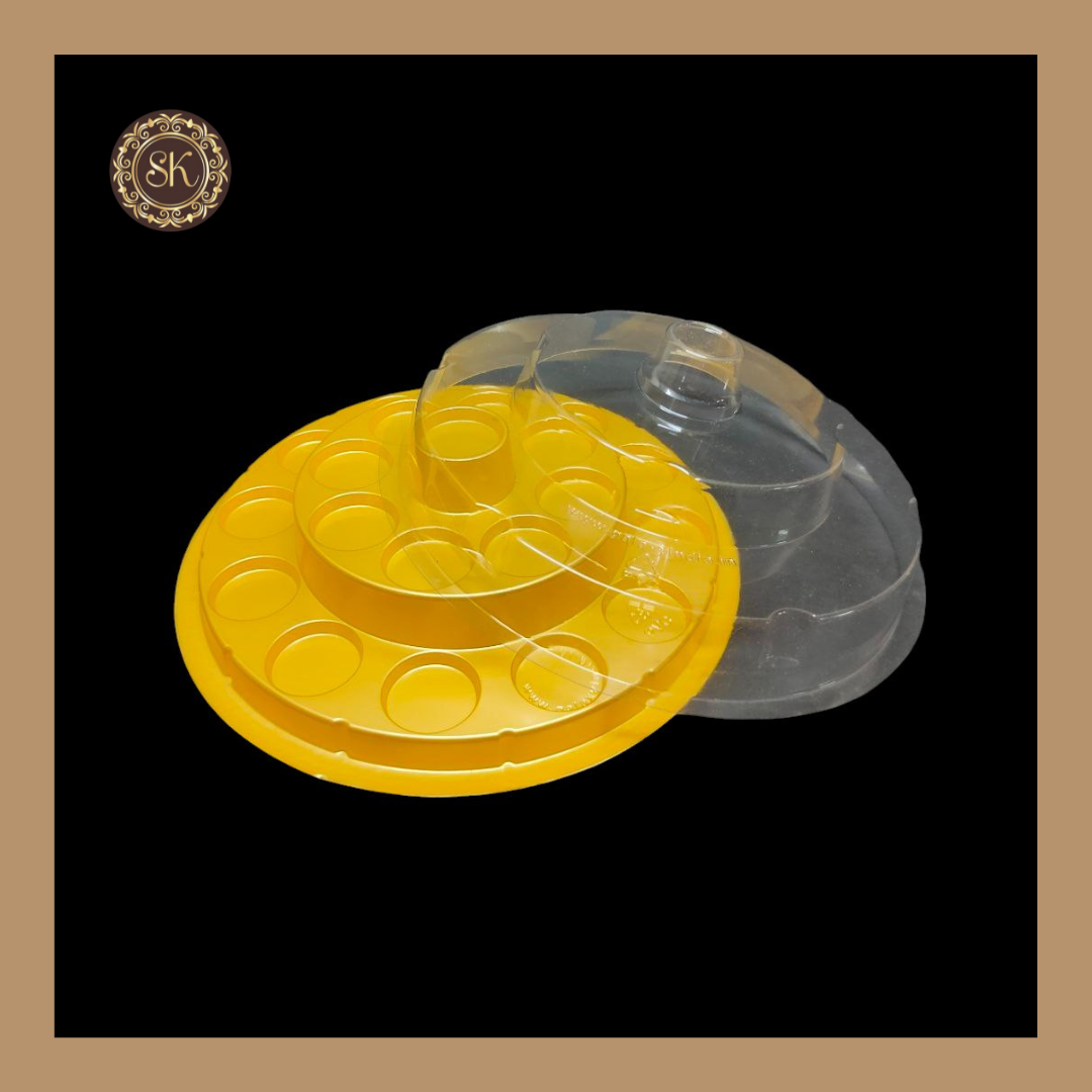 21 Cavity Pyramid Modak Box | Modak Box with Lid | Round Shape Modak B ...