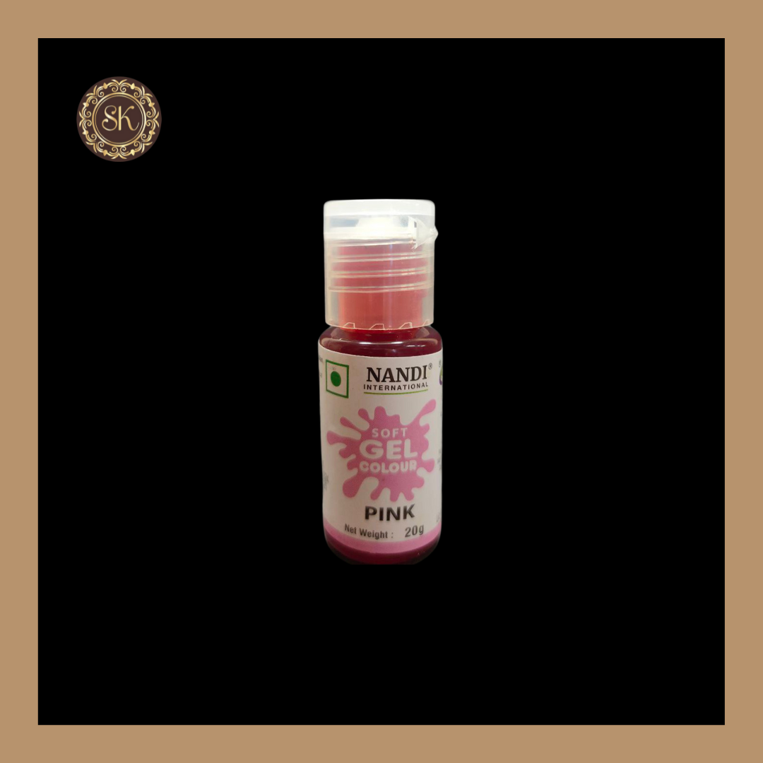 Soft Gel Colour | Pink | Brand - Nandi (20g) Sweetkraft | Baking supplies