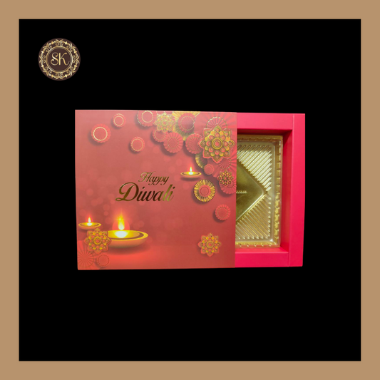 9 Combo Diwali Box | Golden Cavity | Chocolate Box | Gift Box | Mithai Box | Red- (With Tray & Lid Cover) Sweetkraft | Baking supplies