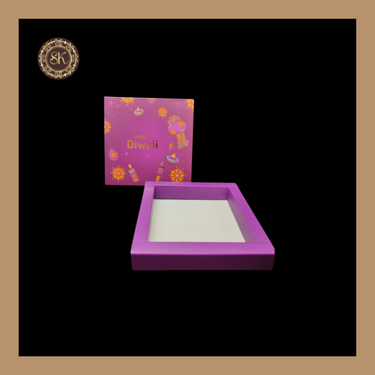 9 Cavity Diwali Box | Golden Cavity | Chocolate Box | Gift Box | Mithai Box | Purple- (Only Box) Sweetkraft | Baking supplies