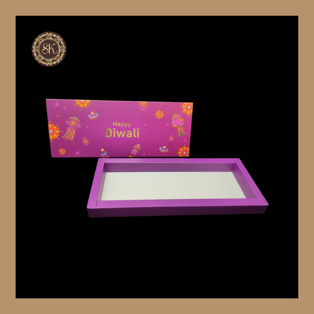 12 Cavity Diwali Box | Golden Cavity | Chocolate Box | Gift Box | Mithai Box | Purple- (Only Box) Sweetkraft | Baking supplies