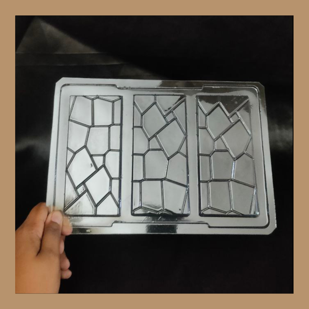 Plastic Chocolate Mould | Chocolate Bar Design Mould | Chocolate Plastic Mould | Plastic Molds (PM-258) Sweetkraft | Baking supplies