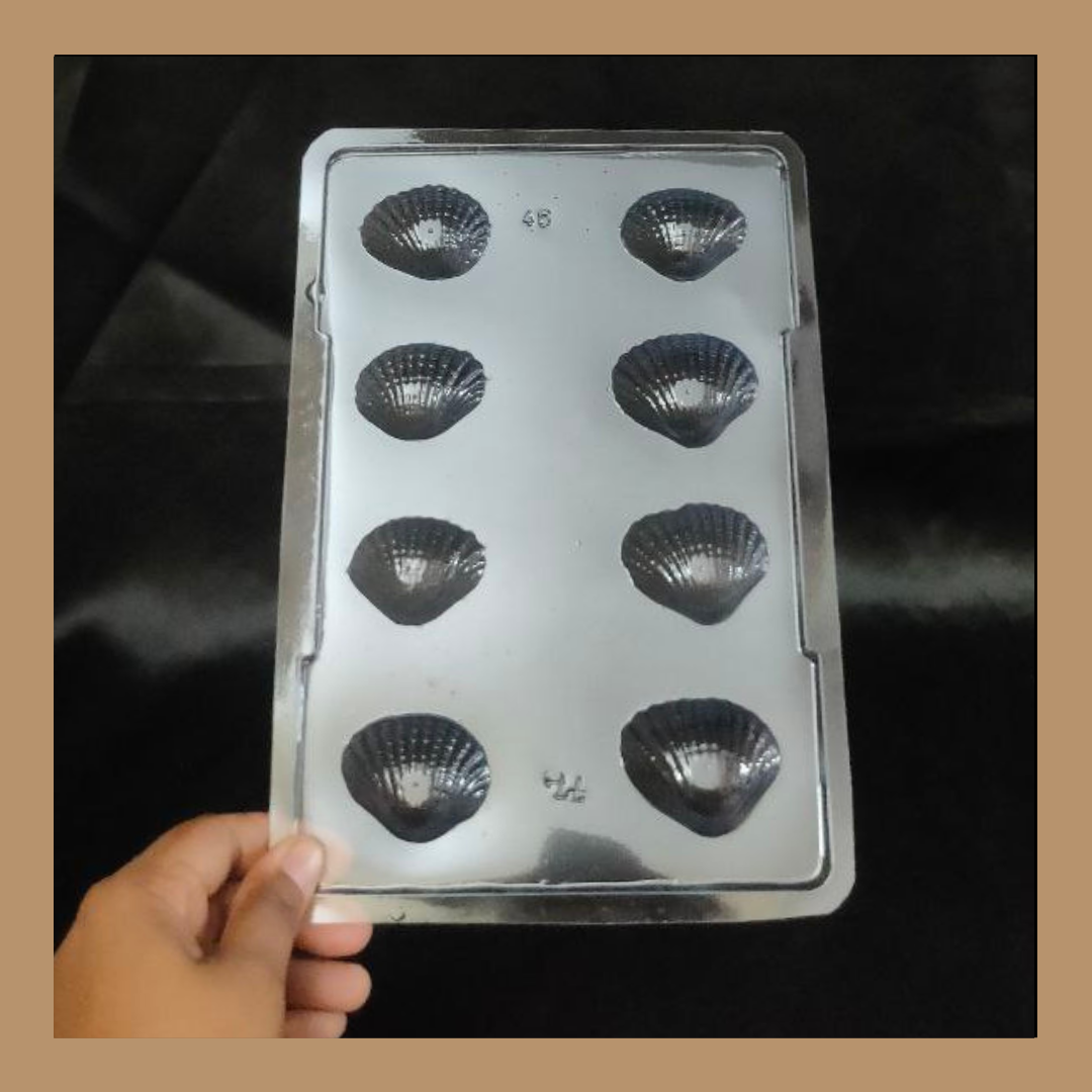 Plastic Chocolate Mould | Shells Design Mould | Chocolate Plastic Mould | Plastic Molds (PM-261) Sweetkraft | Baking supplies