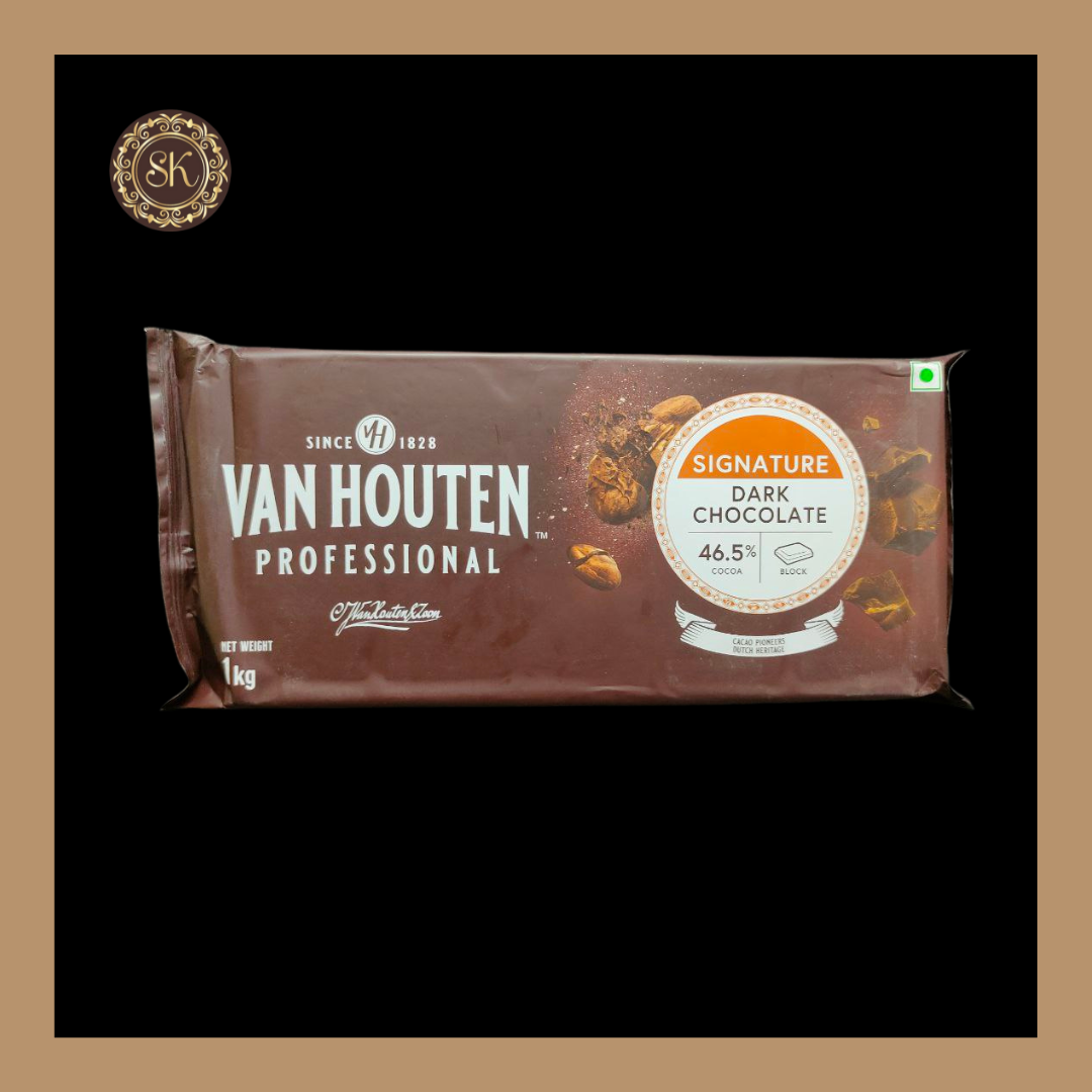 46.5% Dark Chocolate | Dark Chocolate | Vanhouten Professional - 1kg Sweetkraft | Baking supplies