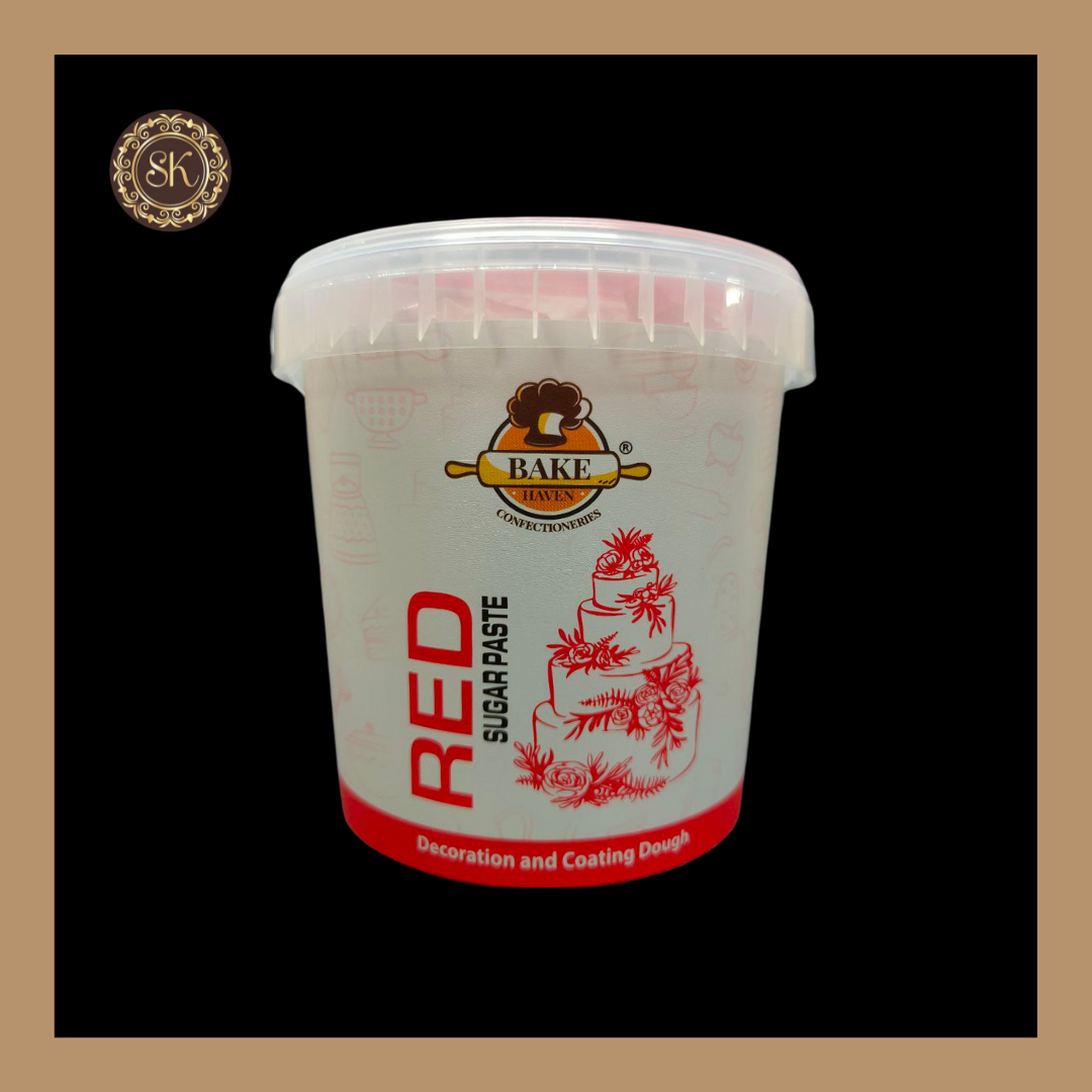 Red Fondant | Sugar Paste | Bake Haven - 1kg Sweetkraft | Baking supplies