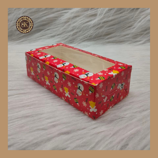 2 Christmas Print Brownie Box | Christmas Brownie Box | Red Brownie box Sweetkraft | Baking supplies