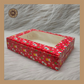 6 Christmas Print Brownie Box | Christmas Brownie Box | Red Brownie box Sweetkraft | Baking supplies