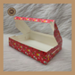 6 Christmas Print Brownie Box | Christmas Brownie Box | Red Brownie box Sweetkraft | Baking supplies