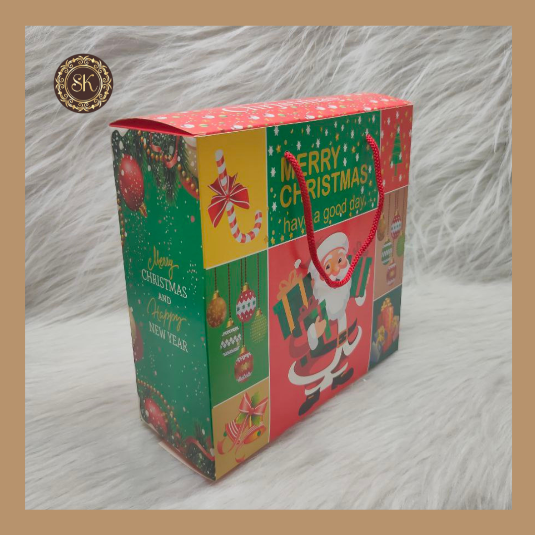 Christmas Print Hamper Box | Xmas Box | Christmas Hamper Box | Red Trunk Box | Size-10x10x4inch Sweetkraft | Baking supplies