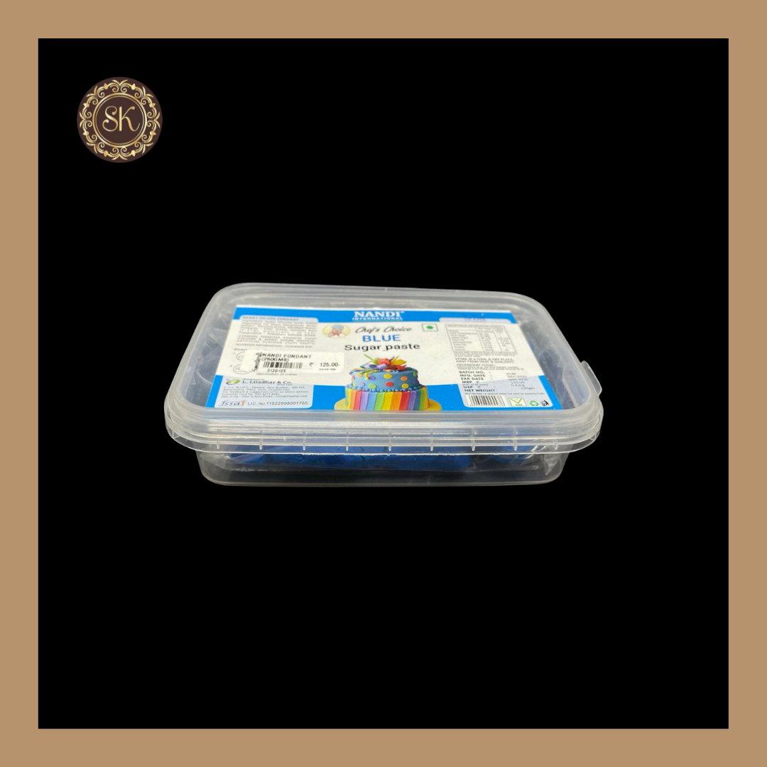 Fondant | Blue Sugar Paste | Nandi - 250gms Sweetkraft | Baking supplies