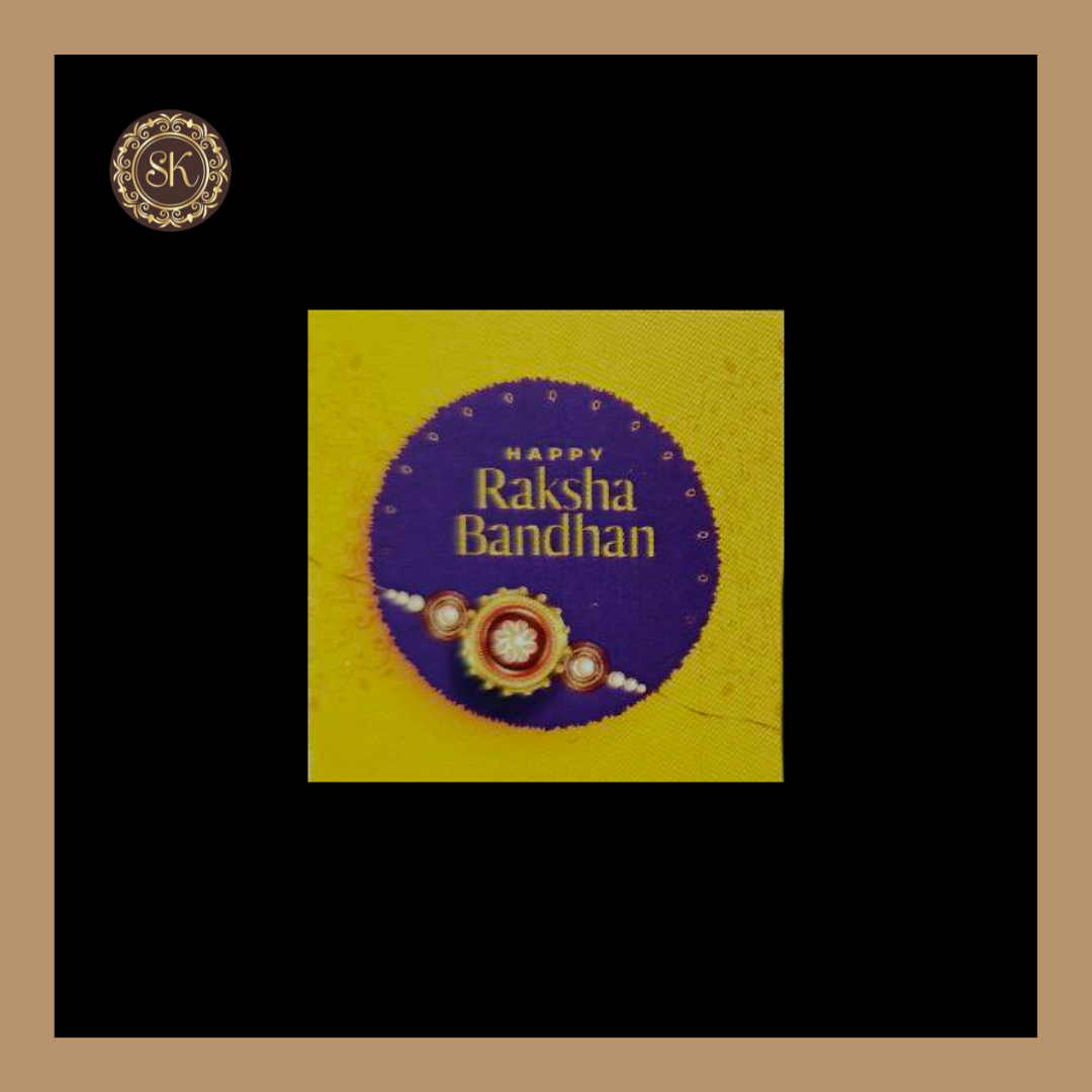 Happy Raksha Bandhan Sticker | Chocolate Cavity Stickers | Pack Of 5sheets - (RBS-001) Sweetkraft | Baking supplies