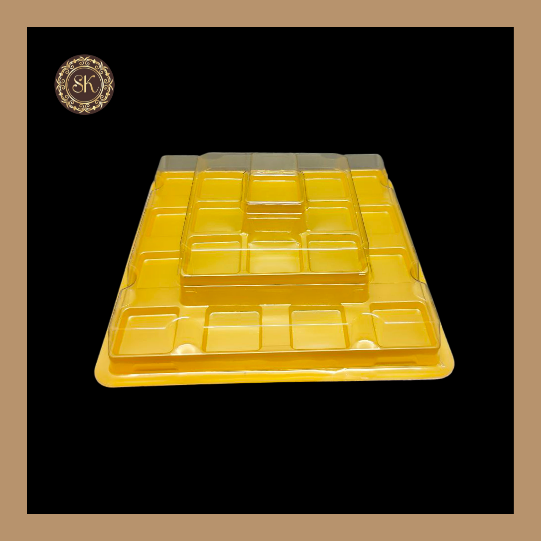 21 Cavity Pyramid Modak Box | Modak Box with Lid | Square Shape Modak ...