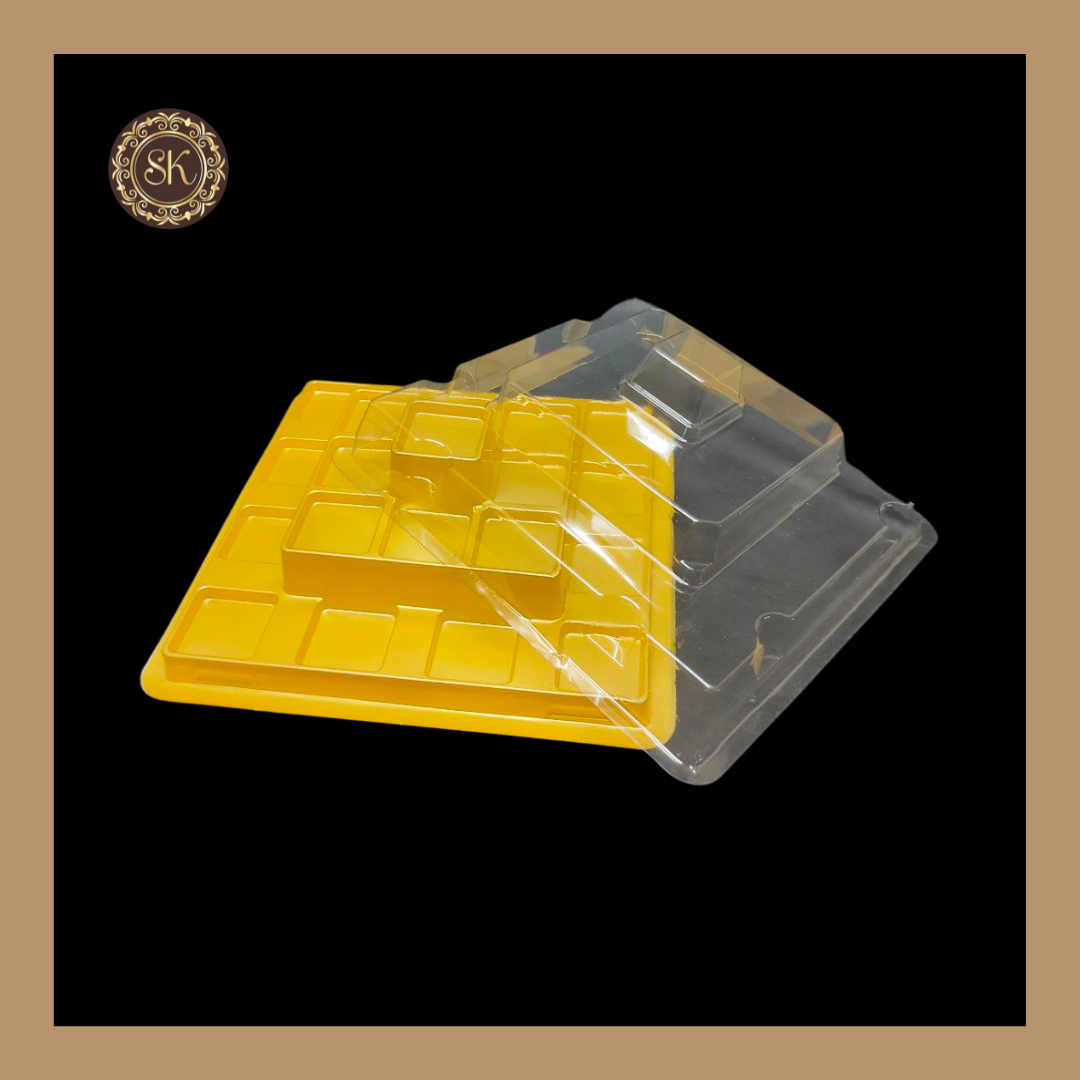 21 Cavity Pyramid Modak Box | Modak Box with Lid | Square Shape Modak ...