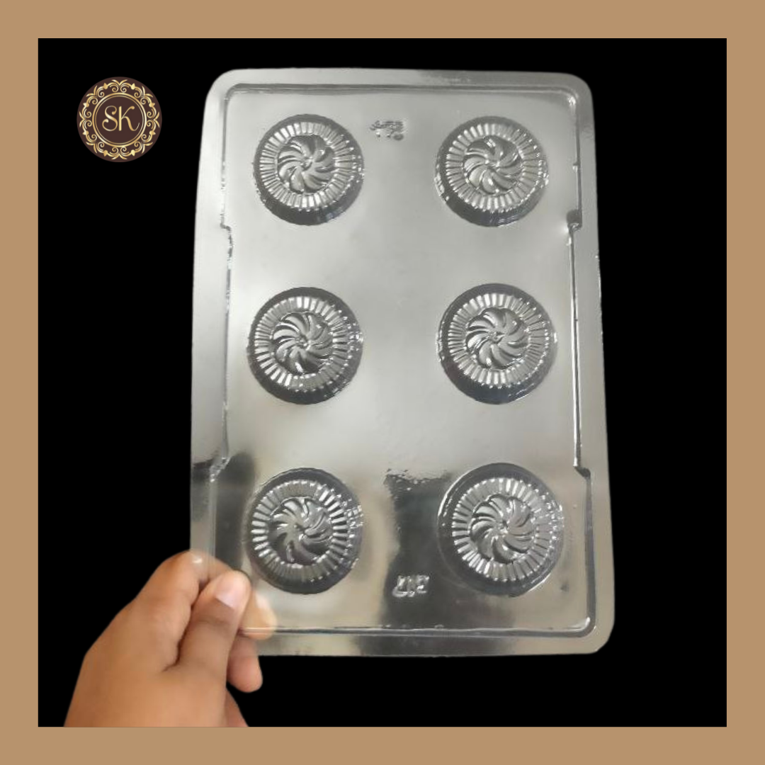 Plastic chocolate mould | Round Design Mould | Chocolate Heart Plastic Mould | Plastic molds (PM-254) Sweetkraft | Baking supplies