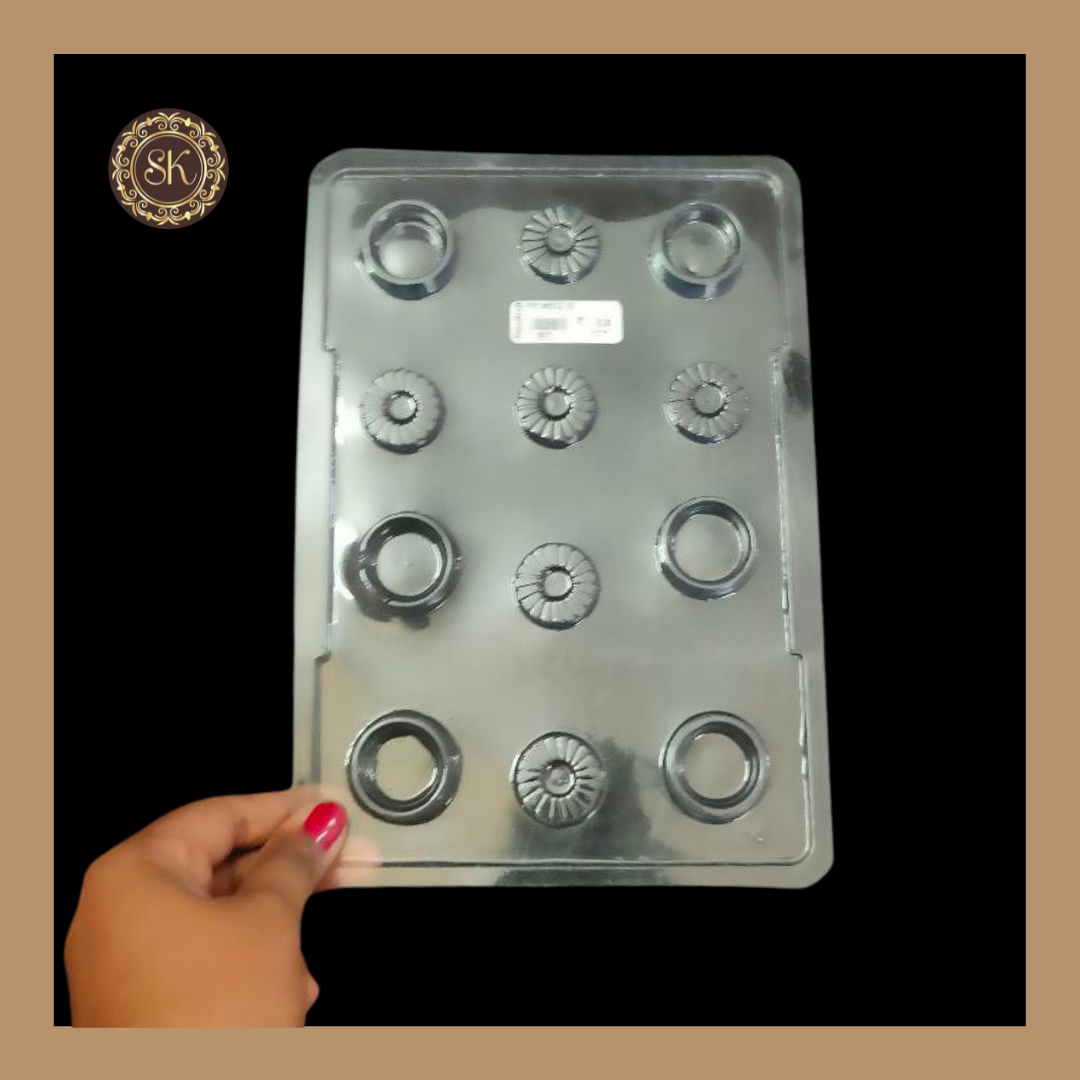 Plastic Chocolate Mould | Circle Design Mould | Chocolate Plastic Mould | Plastic Molds (PM-286) Sweetkraft | Baking supplies