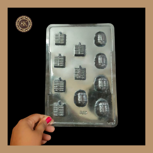 Plastic Chocolate Mould | Pataka Design Mould | Chocolate Plastic Mould | Plastic Molds (PM-291) Sweetkraft | Baking supplies