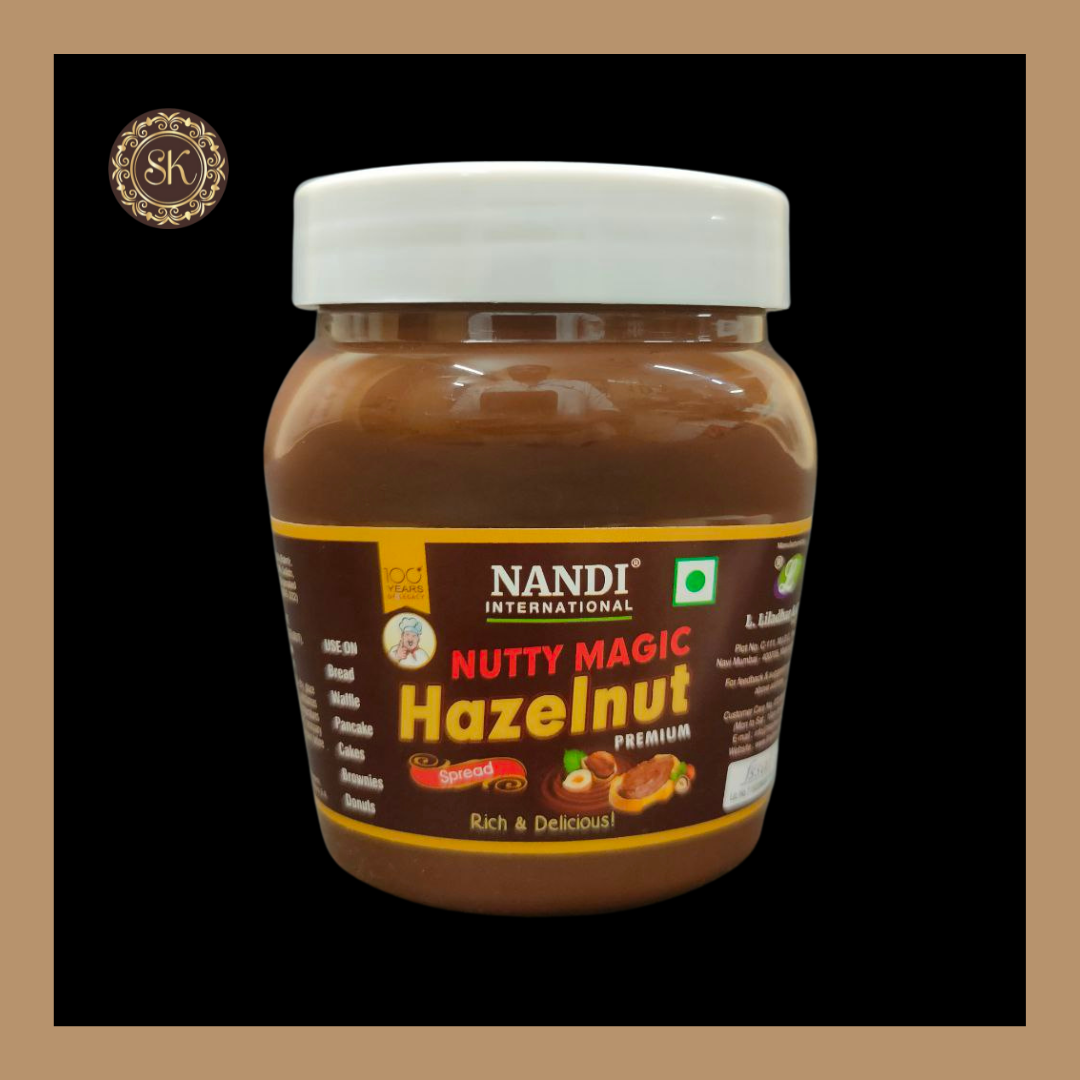 Hazelnut Spread | Nutty Magic Hazelnut Spread Premium | Toppings | Fillings | Nandi Brand - 350gms Sweetkraft | Baking supplies