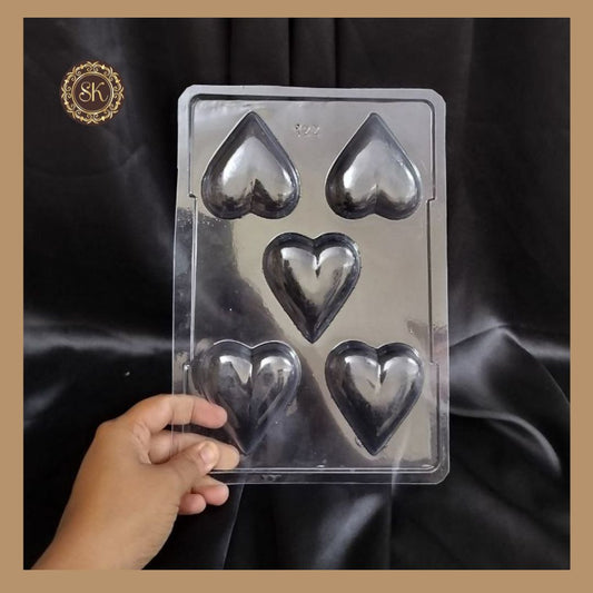 Plastic chocolate mould | Heart Shape Plastic Mold | Valentine Plastic Mold | Plastic molds  (PM-019) Sweetkraft | Baking supplies